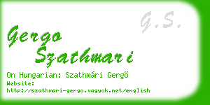 gergo szathmari business card