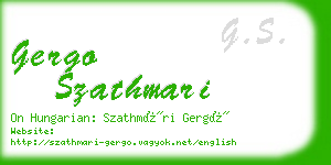 gergo szathmari business card